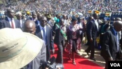 FILE: President Robert Mugabe at the National Heroes Acre on Monday, 2016