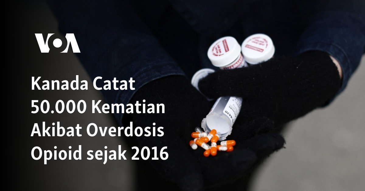 Kanada Catat 50.000 Kematian Akibat Overdosis Opioid sejak 2016