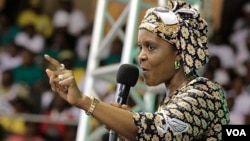 First Lady Grace Mugabe returned home Saturday after almost two months in the Far East.