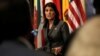 លោកស្រី Nikki Haley ព្រមាន​រុស្ស៊ី ​និង​អ៊ីរ៉ង់​កុំ​ឲ្យ​បង្កើន​កម្លាំង​យោធា​ក្នុង​ខេត្ត Idlib នៃ​ប្រទេស​ស៊ីរី