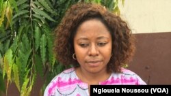 Irene Wabiwa, responsable de campagne foret à Greenpeac, à Pointe-Noire, 8 novembre 2017. (VOA/Nglouela Noussou)