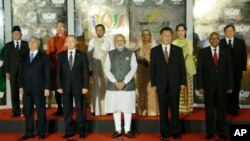 BRICS ထိပ်သီးညီလာခံ တက်ရောက်လာသော နိုင်ငံ့ခေါင်းဆောင်များ