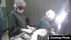 Ethiopian-based Fistula surgeon Dr. Ambaye Wolde Michael of the Women and Health Alliance performs surgery on fourteen Zimbabwean women suffering from the injury. 