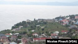 Vue du Lac Kivu à Goma, RDC