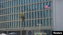 FILE - The U.S. Embassy in Havana, Cuba, Sept. 18, 2017.