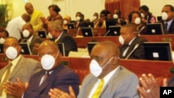 Protest by Renamo in the Parliament, Mozambique