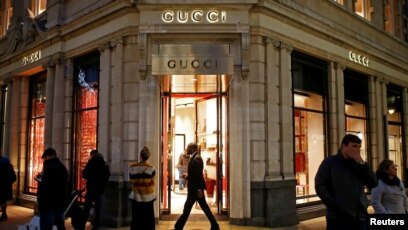 working at the gucci store