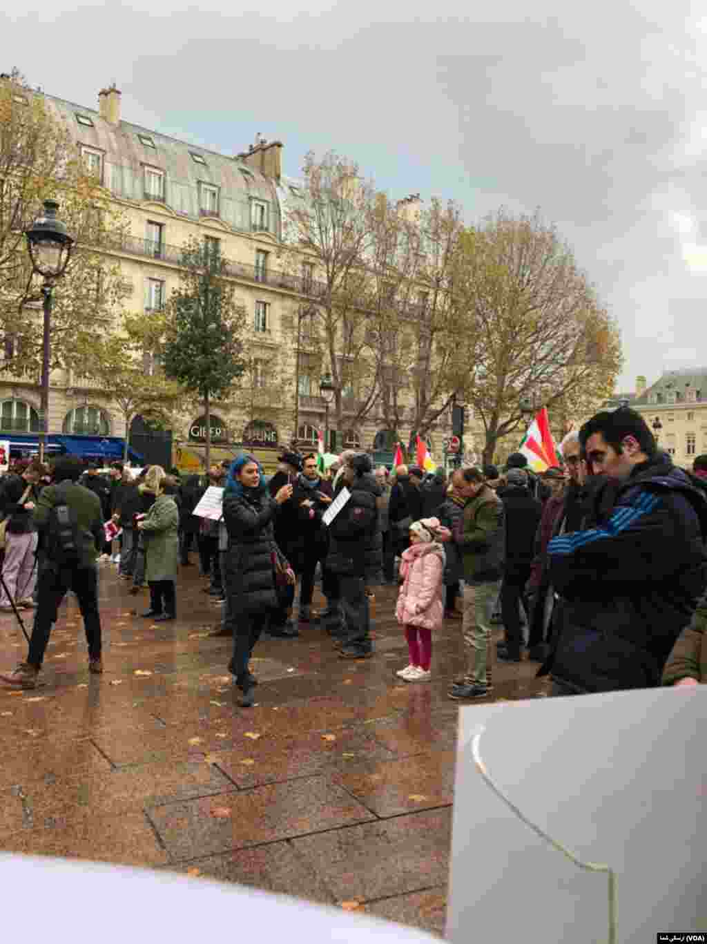 تجمع ایرانیان در پاریس - شنبه ۲۳ نوامبر