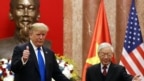 Ông Trump và ông Trọng tại Hà Nội, tháng Hai, 2019.