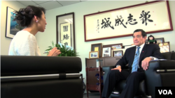 美国之音2019年1月在台北专访台湾前总统马英九。(美国之音钟睿哲拍摄)