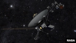 This artist's concept shows NASA's Voyager spacecraft against a backdrop of stars. (Image credit: NASA/JPL-Caltech)