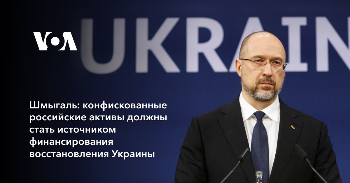 Шмыгаль: конфискованные российские активы должны стать источником финансирования восстановления Украины