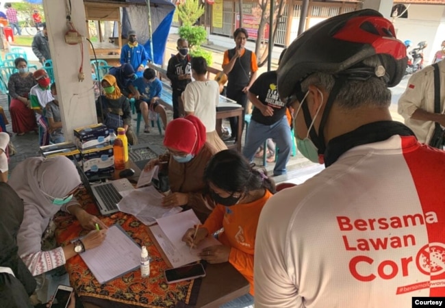 Vaksinasi bagi difabel di Semarang, Jawa Tengah yang akan berlangsung hingga Oktober. (Foto: Humas Pemda Jateng)