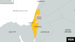 Bản đồ Israel.