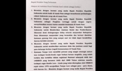 Isi tuntutan surat terbuka dari Perwakilan Masyarakat Tampo (tanah) Lore yang ditujukan kepada Presiden Joko Widodo. (Foto: istimewa)