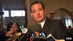 រូបឯកសារ៖ លោក​ ​Ted Cruz ​សមាជិក​ព្រឹទ្ធ​សភា​អាមេរិក​​ខាង​គណបក្សសង្គ្រោះជាតិ។