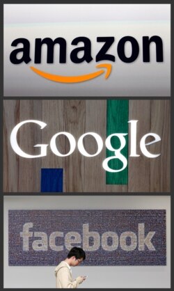 Google, Facebook dan Amazon telah menghadapi investigasi antimonopoli dan para CEO perusahaan teknologi secara rutin memberi kesaksian di Kongres. (Foto: ilustrasi).