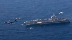 미 항공모함 에이브러햄 링컨함이 아라비아해에서 기동하고 있다. (자료사진)