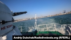 Вигляд на Одесу з юту (задньої частини) корабля Морської охорони «Павло Державін»