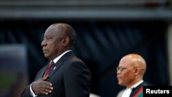 Cyril Ramaphosa, présenté comme "le fils préféré" de l'icône Nelson Mandela, le premier président noir sud-africain (1994-1999), dirige le pays depuis le 15 février 2018, après la démission forcée de Jacob Zuma.