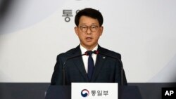 Yoh Sang-key, juru bicara kementerian Unifikasi Korea di Seoul, Korea Selatan, 10 Juni 2020. (Foto: dok)