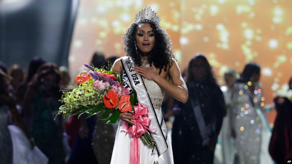 Kara McCullough fue coronada Miss USA 2017 en Las Vegas, Nevada, el domingo, 14 de mayo de 2017.