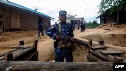 ရခိုင်ပြည်နယ်က မြန်မာလုံခြုံရေးတပ်စခန်းတခု