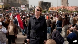This an undated image of journalist Marie Colvin, who was killed in Syria in 2012, was made available by her employer, the Sunday Times in London.