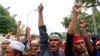 Rohingya Muslims living in Malaysia protest the treatment of Myanmar's Rohingya Muslims near the Myanmar Embassy in Kuala Lumpur, Malaysia, Sept. 8, 2017.