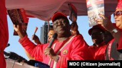 Umkhokheli webandla leMDC-T umnumzana Morgan Tsvangirai