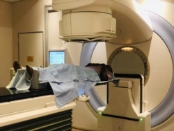 Marlene Gadzirayi in radiotherapy session. (Courtesy Image)