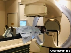 Marlene Gadzirayi in radiotherapy session. (Courtesy Image)