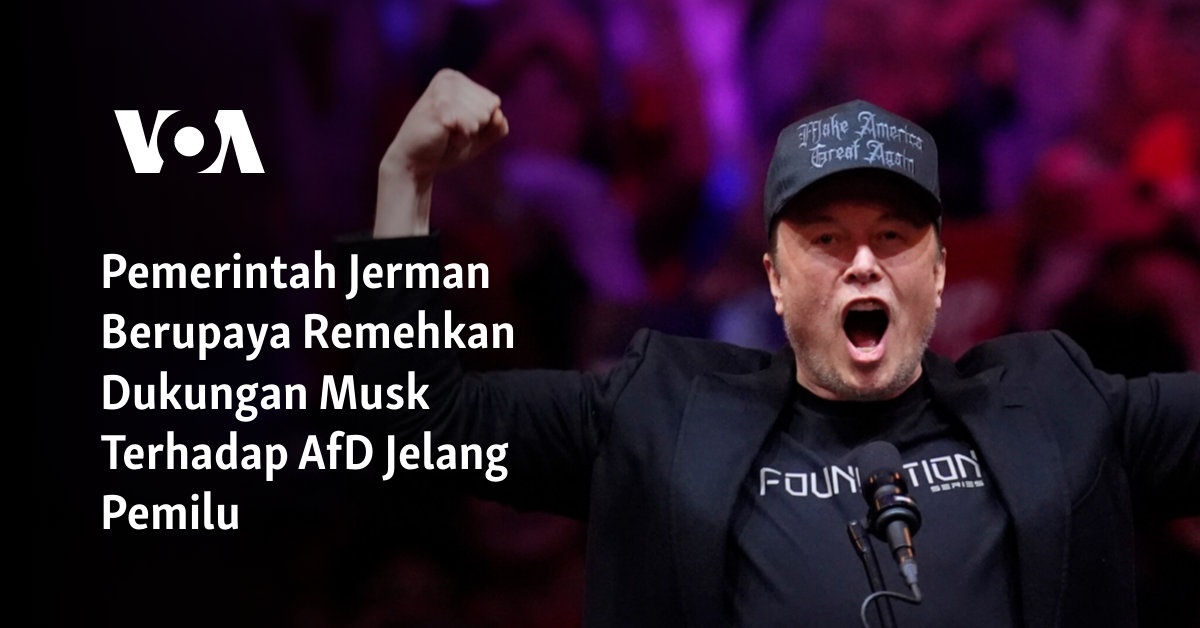 Pemerintah Jerman Berupaya Remehkan Dukungan Musk Terhadap AfD Jelang Pemilu