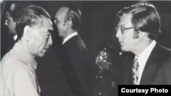 1971年周恩来与洛德在人民大会堂 