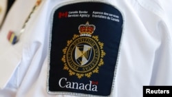 资料照片: 加拿大边境服务局标识