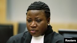 ICC Chief Prosecutor Fatou Bensouda in the courtroom, The Hague, July 10, 2012. 