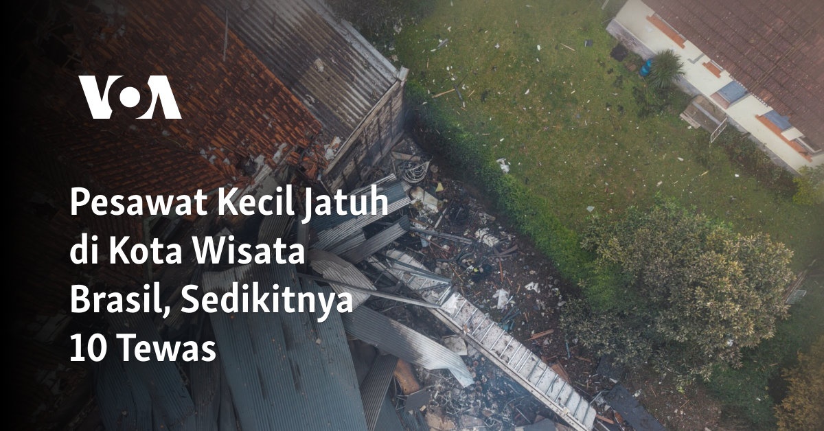 Pesawat Kecil Jatuh di Kota Wisata Brasil, Sedikitnya 10 Tewas