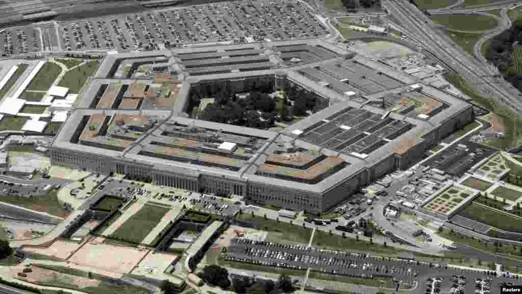 Une vue aériennedu Pentagone, Washington, 15 juin, 2005