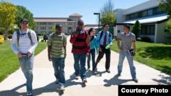 Students at Montgomery College, a junior college in Maryland.