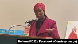 Laetitia Hellerud, ancienne réfugiée originaire du Burundi, candidate au Sénat de l'État du Dakota du Nord.
