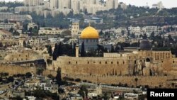 A general view of Jerusalem's old city shows the Dome of the Rock in the compound known to Muslims as Noble Sanctuary, and to Jews as Temple Mount, Oct. 25, 2015.