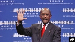 Republican presidential candidate Herman Cain speaks at the Defending the American Dream Summit in Washington, November 4, 2011.