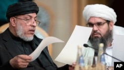 هیات مذاکره‌کننده طالبان در نشست مسکو