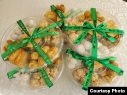 Kue-kue pesanan untuk Lebaran buatan Z Kitchen siap dikirim. (Foto courtesy)