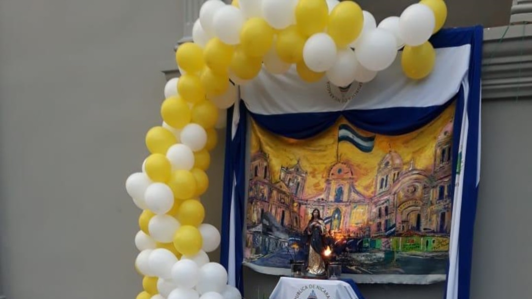 el embajador de los Estados Unidos en Nicaragua, Kevin Sullivan, participó en la purísima de la Iglesia Divina Misericordia y la Iglesia Cristo de Esquipulas. Foto: Daliana Ocaña - VOA.