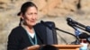 Menteri Dalam Negeri AS, Debra Ann Haaland (kanan), anggota suku Indian Pueblo Laguna (foto: dok). 