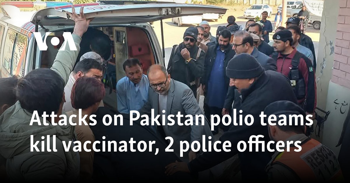 Attacks on Pakistan polio teams kill vaccinator, 2 police officers 