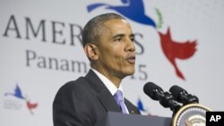 President Barack Obama, speaking April 11, 2015, at the Summit of the Americas in Panama City, said that instead of working to make the nuclear deal with Iran better, Republican critics in Congress seemed bent on sinking it.