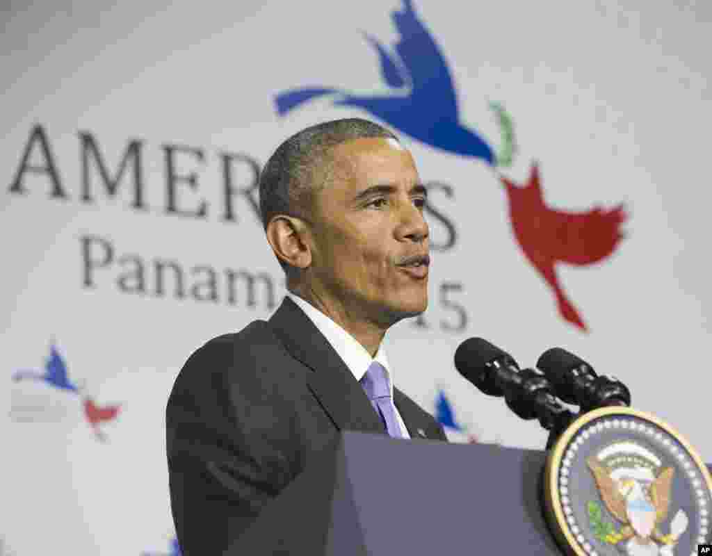 صدر اوباما کا کہنا تھا کہ ان کا ملک &rsquo;لاطینی امریکہ میں اپنی مرضی مسلط کرنے میں کوئی دلچسپی نہیں رکھتا&lsquo;۔