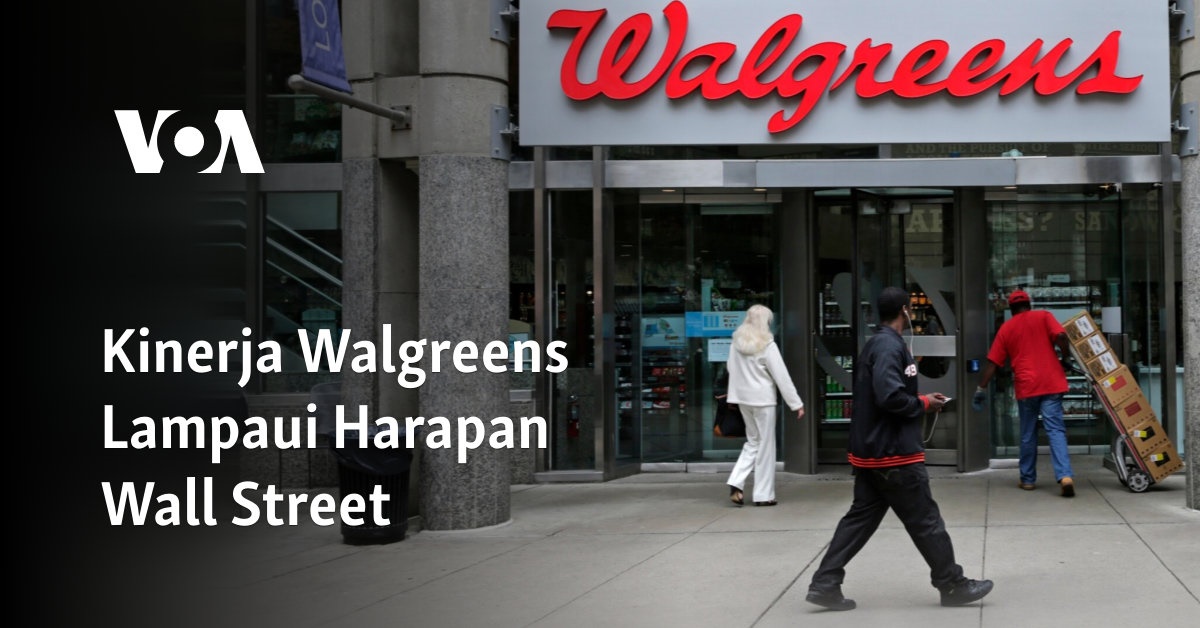 Kinerja Walgreens Lampaui Harapan Wall Street